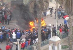 أعمال بلطجة تحت غطاء مدعي الثورة بالمحلة الكبري
