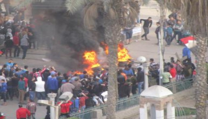 أعمال بلطجة تحت غطاء مدعي الثورة بالمحلة الكبري