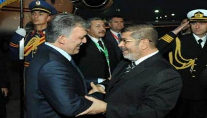 بدء الجلسة الرسمية بين مرسي وجول لتوسيع التعاون بين مصر وتركيا