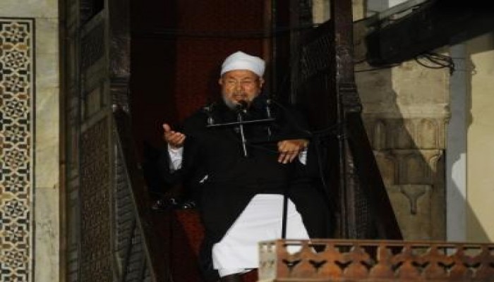 "القرضاوى" يدعو تونس لاعتقال قتلة "بلعيد" .. ويؤكد الاغتيال أسلوب الجبناء الأخساء