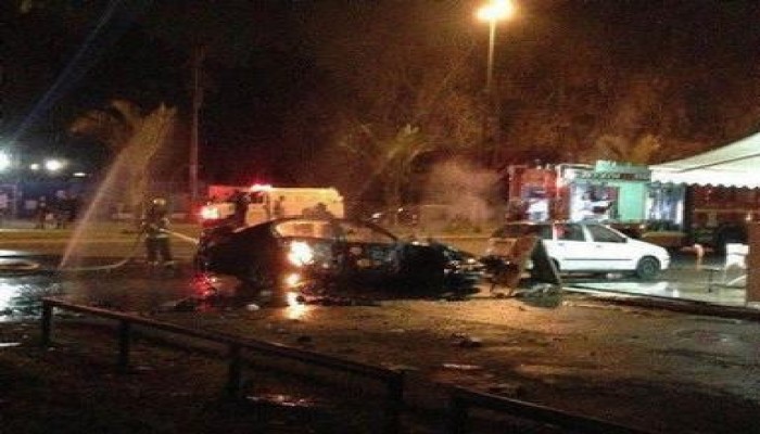 إصابة صهيونيين بجراح خطرة في انفجار سيارة بـ "تل أبيب"