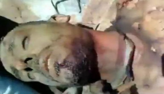 شهيد سوري بالجيش الحر يصدح بالآذان وهو يلفظ أنفاسه الأخيرة (متلفز)