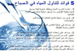 فوائد هامة لتناول المياه فى الصباح على الريق