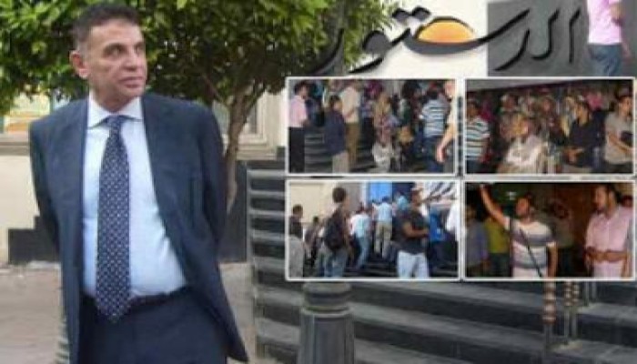 صحفيو الدستور يعتذرون للرأي العام عن فبركة الأخبار.ويهددون بالإضراب  عن الطعام