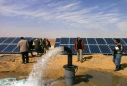 استخراج مياه جوفية للري بواسطة الطاقة الشمسية