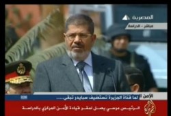 كلمة الرئيس مرسي لضباط وجنود الأمن المركزي في مقر قيادة الأمن المركزي بالدراسة (بث مباشر)