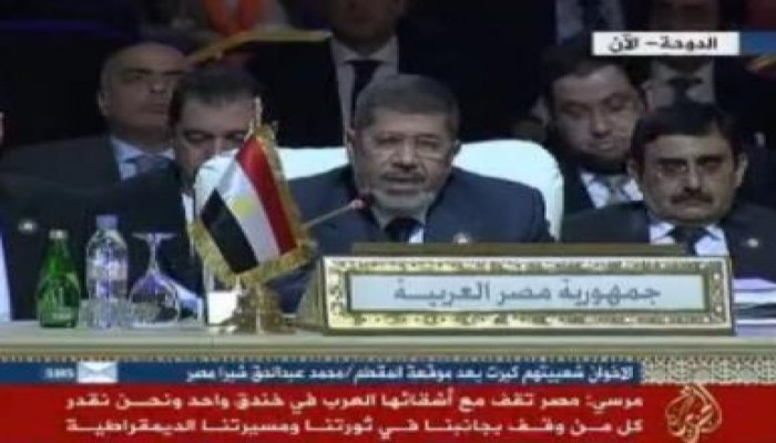 الرئيس فى القمة العربية: من تسول له نفسه التدخل في شؤننا الداخليه فلن يلقى منا الا كل حزم
