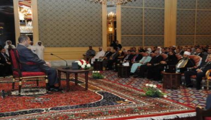 الرئيس يلتقى الجالية المصرية فى قطر