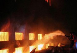 حريق مروع داخل محكمة جنوب القاهرة