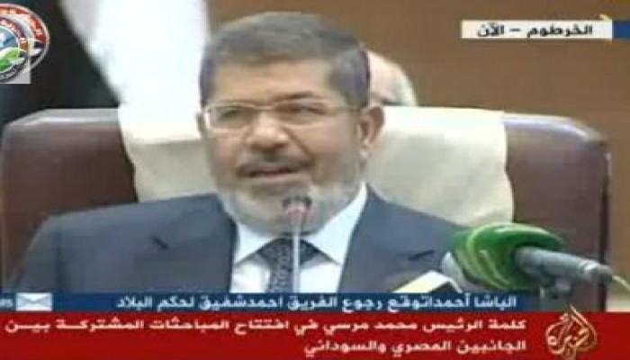 كلمة الرئيس محمد مرسي في السودان اليوم "متلفز"
