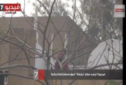 اليوم السابع تنشر فيديو شاب يطلق نيران من أعلي الكاتدرائية " متلفز "