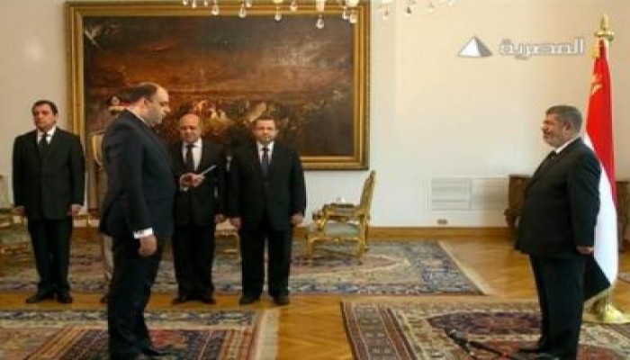 الوزراء الجدد يؤدون اليمين الدستورية أمام الرئيس مرسي