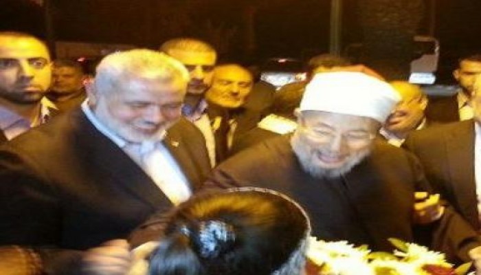 القرضاوي يصل إلى قطاع غزة