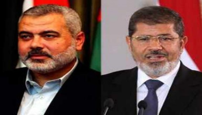مرسي يبحث مع هنية هاتفيا آخر المستجدات الفلسطينية وملف المصالحة