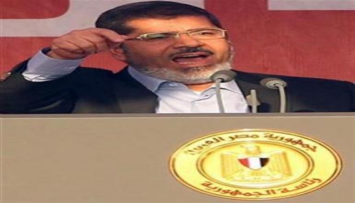 الرئيس مرسي: لا حوار مع المجرمين وهيبة الدولة مصانة