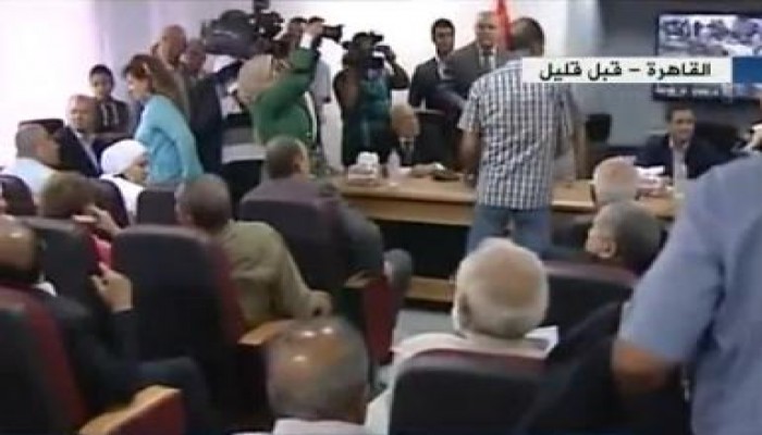 مشاجرات في المؤتمر الصحفي العام لائتلاف العسكريين القدامى