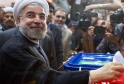 فوز حسن روحاني في الانتخابات الرئاسية الإيرانية