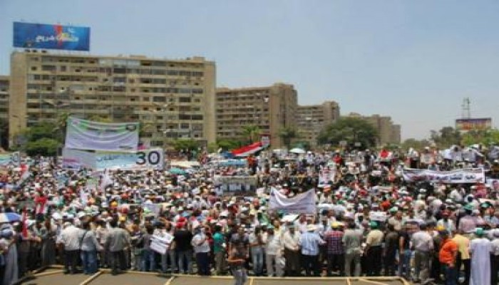 حشود المصريين ينضمون لتظاهرات رابعة العدوية "صور" (1)