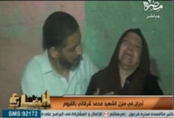 أحزان بمنزل الشهيد محمد شلقاني بعد وفاته برصاص "تمرد" و"الوطني المنحل" بالفيوم (متلفز)