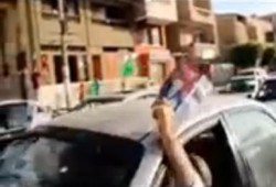 مسيرة بالسيارات تأييدا للرئيس مرسي في شوارع العريش (متلفز)