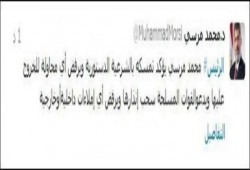 الرئيس محمد مرسي يؤكد تمسكه بالشرعية الدستورية