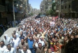 بالفيديو الغربية تنتفض لرفض الانقلاب علي الشرعية والمتظاهرون لا رئيس لمصر غير المرسي