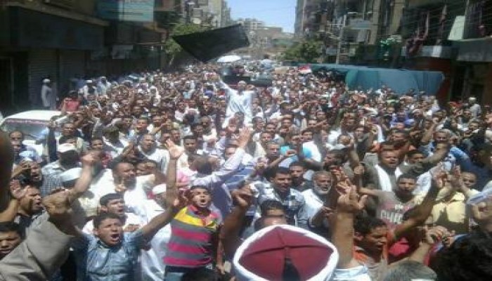 بالصور المنيا لا رئيس لنا غير الدكتور مرسي