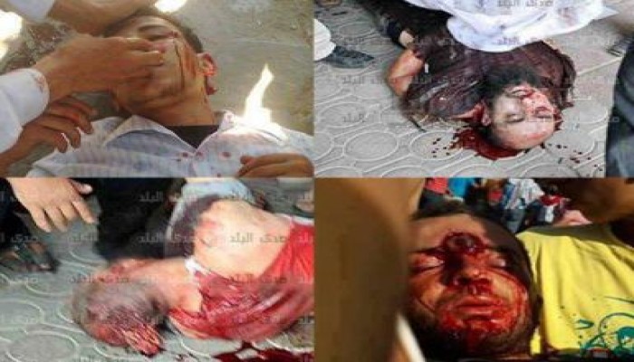 بالفيديو السيسي الفاجر يأمر رجاله  باطلاق النار على المصلين وهم يؤدون صلاة العصر بالعريش