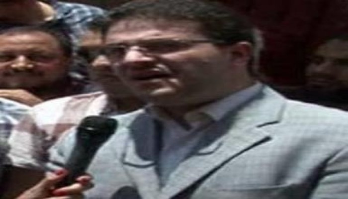 نجل الرئيس مرسي على منصة رابعة