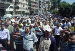 بالصور  مظاهرات حاشدة في طنطا دعما للرئيس مرسي ورفضا للانقلاب العسكري