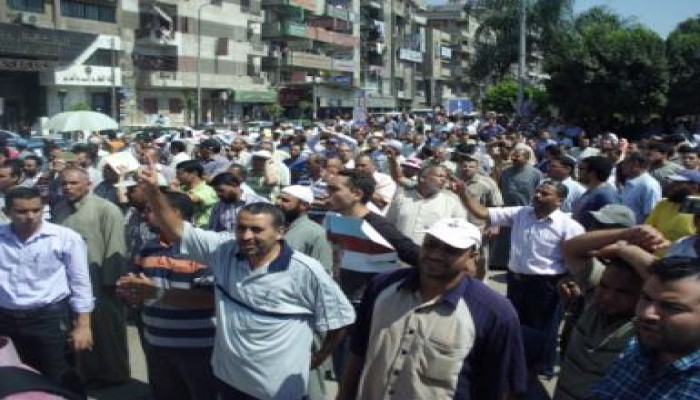 بالصور  مظاهرات حاشدة في طنطا دعما للرئيس مرسي ورفضا للانقلاب العسكري