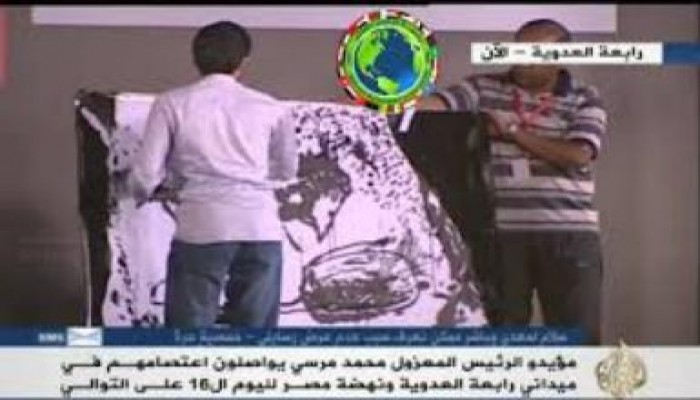 الفنان هيثم غراب يرسم الرئيس مرسي ( متلفز )