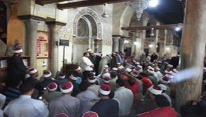 بشار قفل  المساجد والسيسي قتل اللي ساجد هتافات علماء الأزهر اليوم