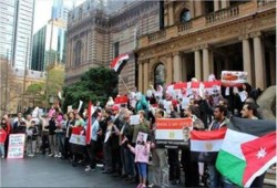 مظاهرات تأييد للشرعية ورفض للانقلاب العسكرى بإستراليا