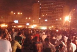المعتصمين برمسيس يتحدون قنابل الشرطة بالصمود والتكبير