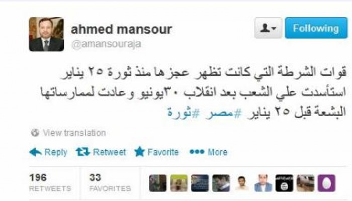 احمد منصور :قوات الشرطة التي كانت تظهر عجزها منذ ثورة يناير استأسدت علي الشعب  بعدالانقلاب