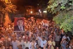 مسيرات حاشدة تهز المنيا دعما للرئيس محمد مرسي (متلفز)
