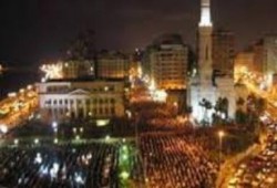 إفطار جماعى بالقائد ابراهيم ومسيرات حاشدة فى مليونية رفضا للانقلاب