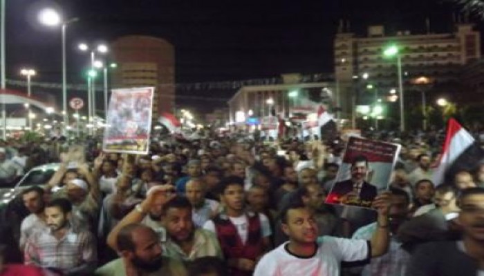 مسيرة مليونية بأسيوط لدعم الشرعية ورفض الانقلاب