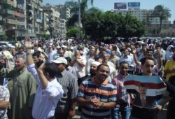 آلاف المواطنين بالغربية يتظاهرون دعما للشرعية ورفضا للانقلاب