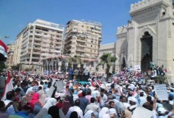 إفطار جماعي بالقائد إبراهيم ومسيرة بكورنيش الإسكندرية رفضا للانقلاب العسكري