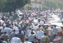 مسيرات حاشدة تجوب شوارع الفيوم دعما للشرعية