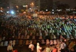 بالفيديو ..اكبر افطار جماعي تشهدة محافظة مطروح بإعتصام مؤيدو الشرعية