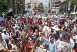 بالفيديو مصر  تنتفض دعما للشرعية مسيرة حاشدة من المرج وعزبة النخل في طريقها للنهضة