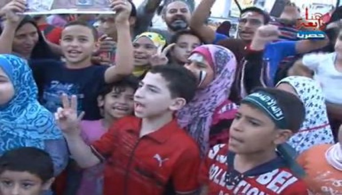 بالفيديو أطفال مصر ينتفضون دعما للشرعية , طفل يؤكد "مش بنخاف من السيسي احنا هنقتله "