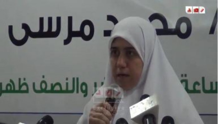 بالفيديو شيماء محمد مرسي ابنة الرئيس مرسي تتلو بيان العائلة بشأن اختطاف الرئيس