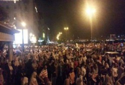 مسيرة حاشدة لرفض الانقلاب العسكري على كورنيش الإسكندرية