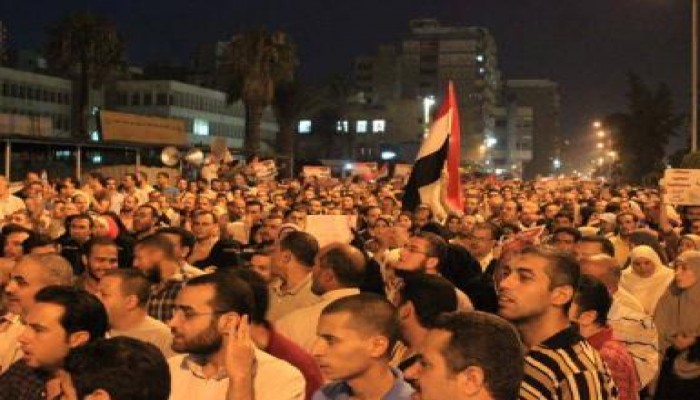 مسيرة مليونية تخرج من ميدان رابعة في طريقها للمطار