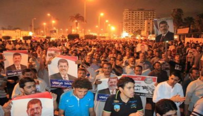 مسيرة حاشدة بالمنصورة رفضا للانقلاب