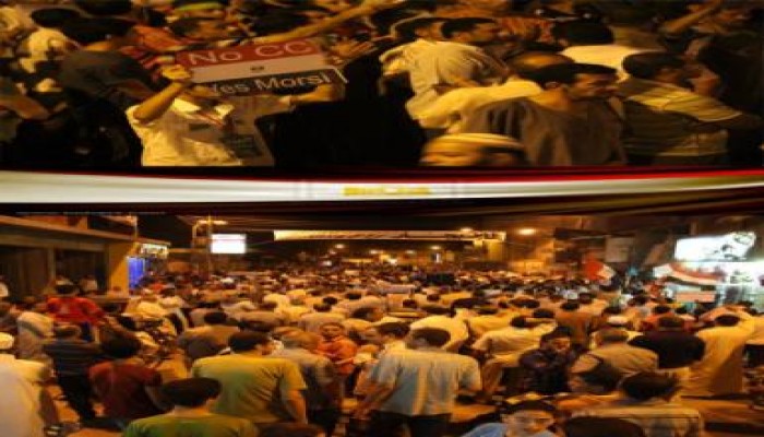 عشرات الالاف  ببني سويف أمام بيت مدير البحث الجنائية  يازكريا يامغرور بكره نلبسك طرطور